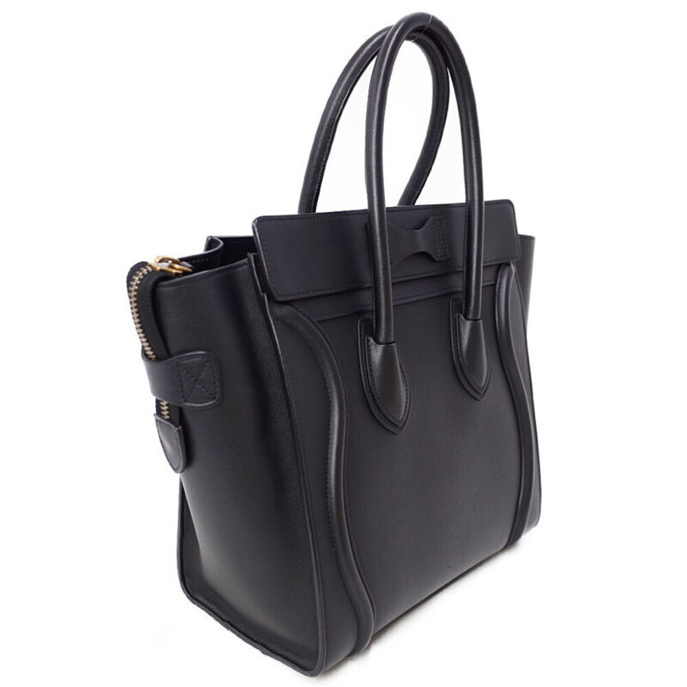 Celine Shopper Tote Shoulder Leather Calfskin Handbag - Picture 2 of 9